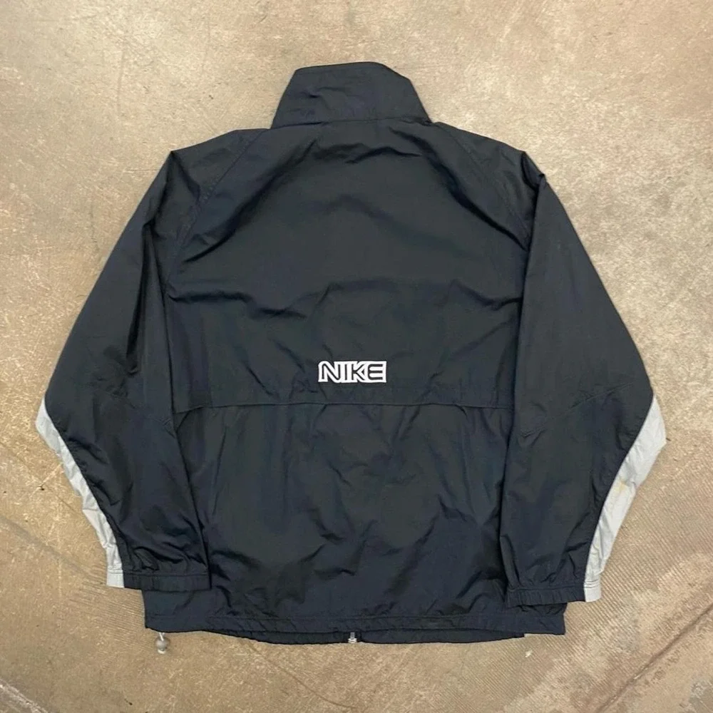 Vintage Nike Fill Zip Grey Tag Two Toned Windbreaker Jacket Size XL